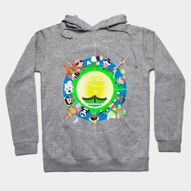 Small World Travel Company! Hoodie by Marvellous Art